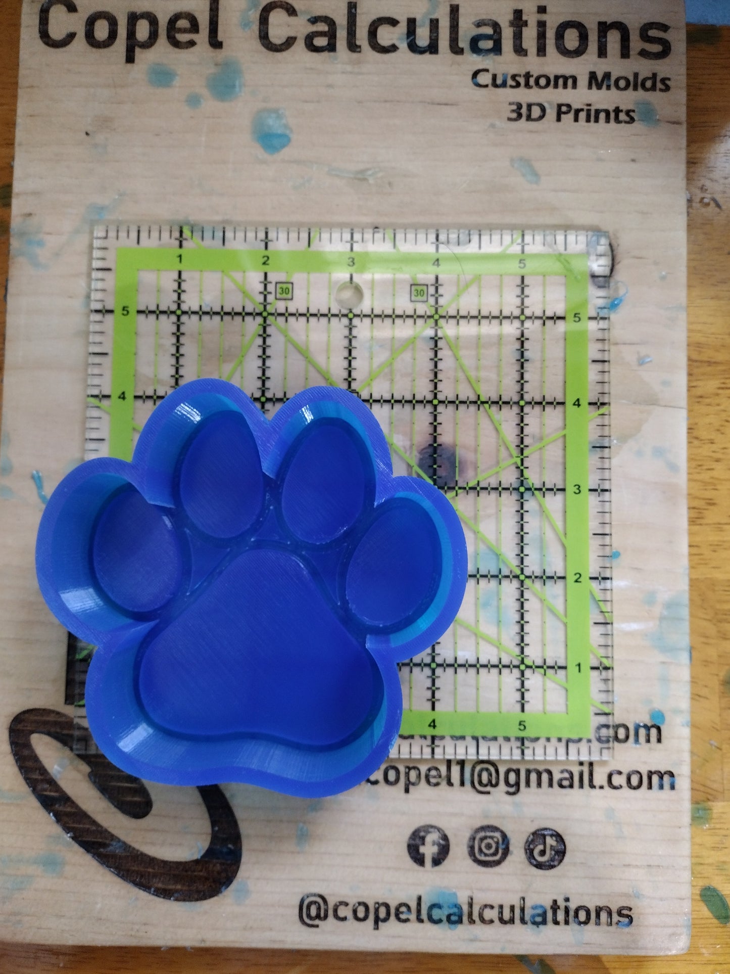 Paw Print Shaker Mold
