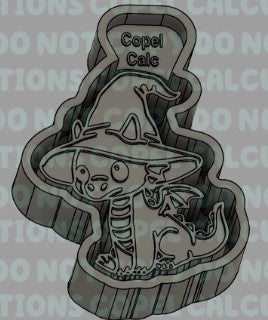 Baby Dragon in Witch Hat