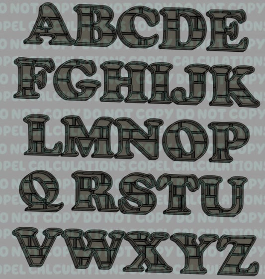 3d Printed Bookshelf Letters