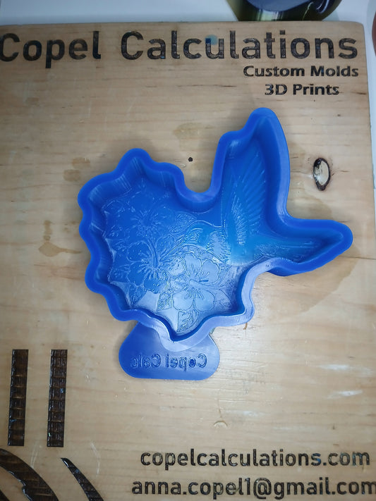 Hummingbird with Flowers