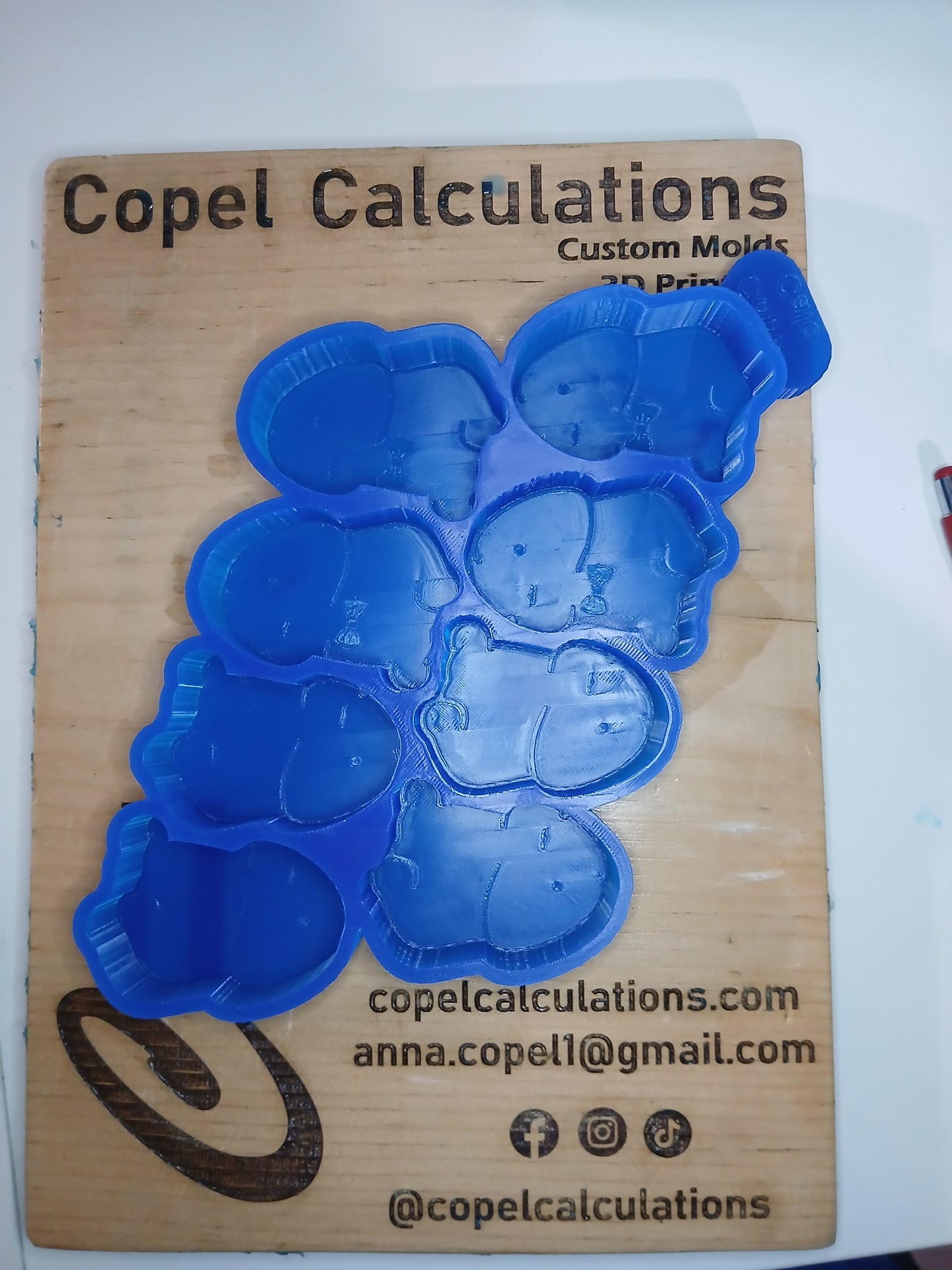 Wax Melts/Vent Clip Sample Size Molds