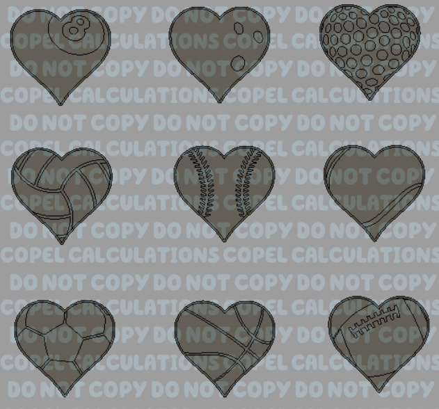 Sports Hearts (with inserts)