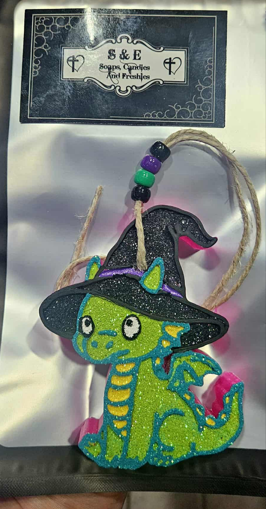 Baby Dragon in Witch Hat