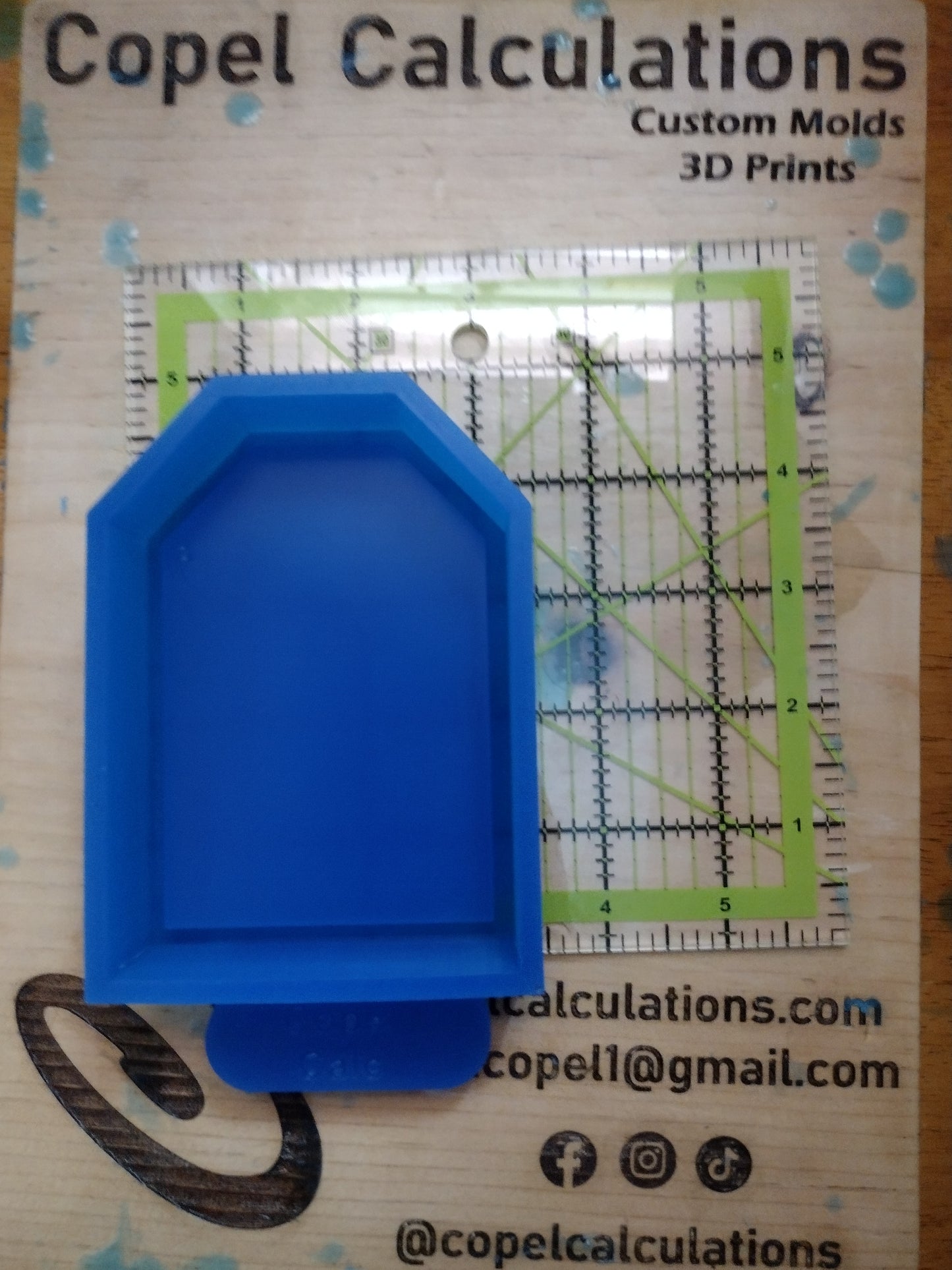 Gift Tag Shaker Mold