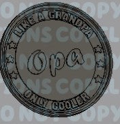 Grandpa (inserts for 4" round)