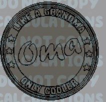 Grandma (inserts for 4" round)