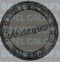 Grandma (inserts for 4" round)