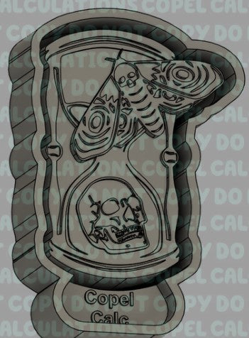 Hourglass Skull and Death Head Moth