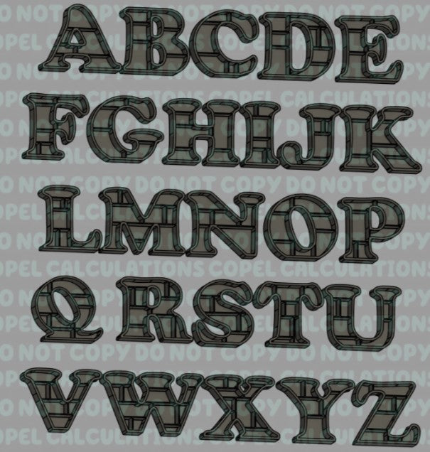 3d Printed Bookshelf Letters