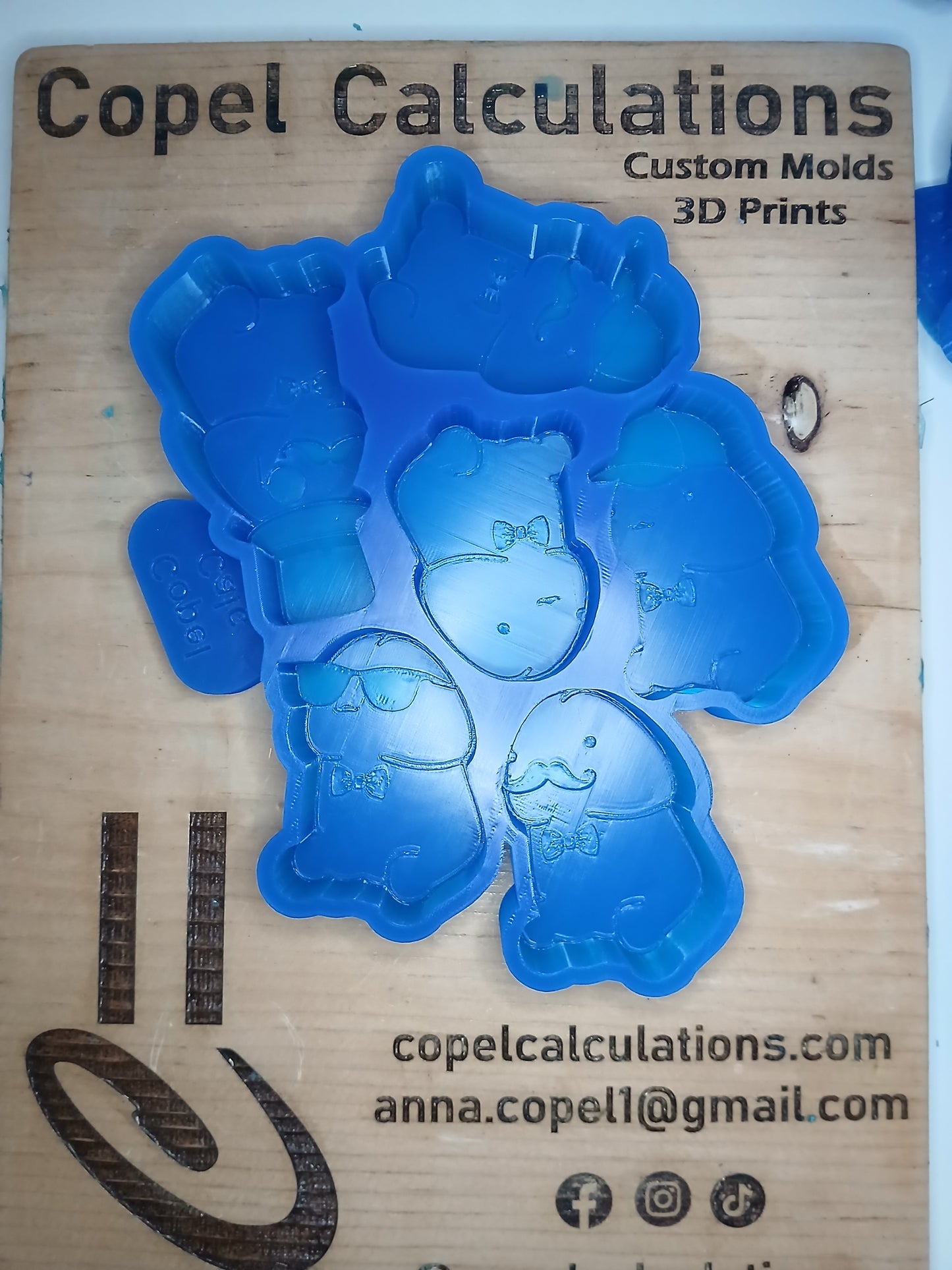 Wax Melts/Vent Clip Sample Size Molds