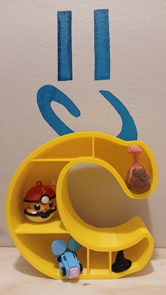 3d Printed Bookshelf Letters