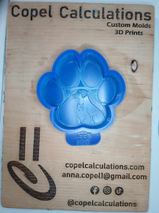 Paw Print with Cat and Dog