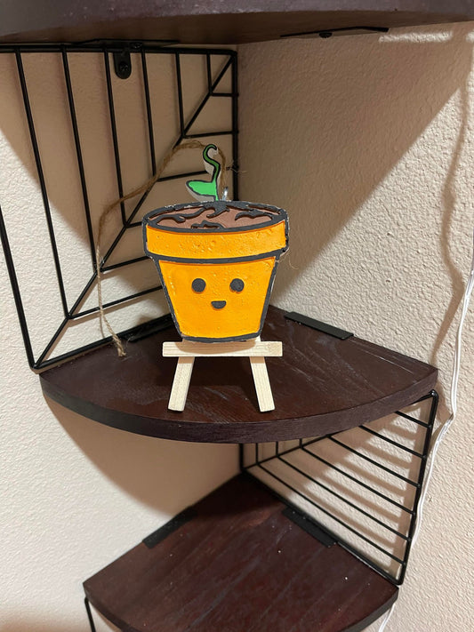 Happy flower pot/baby sprout